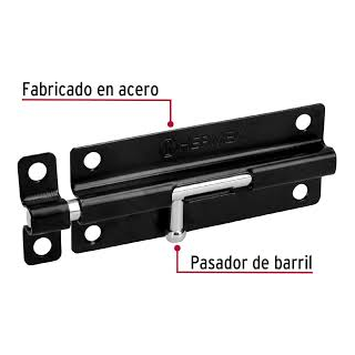 Pasador De Barril Negro De 4" Hermex Pas-46