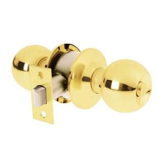 Pomo Trubal Laton Brillante Para Baño Pretul Bal-lb-bp