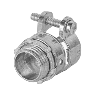 Conector Tubo Flexible 1/2" Recto Voltech Ctf-1/2r