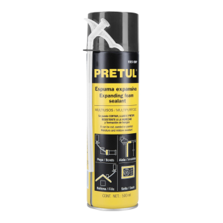 Espuma Expansiva De Poliuretano 500ml Pretul Esex-500p