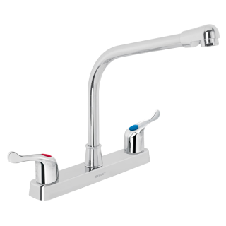 Mezcladora Para Fregadero  8" Cuello Cobra De Abs Foset Fp-319p