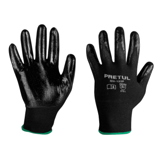 Guantes Recubiertos De Nitrilo Medianos Pretul Gu-122p