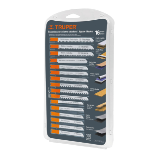 Juego  16 Seguetas Para Caladora Truper Jsca-16