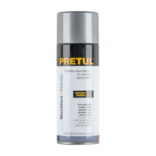 Esmalte Aerosol Plata Metalico Pretul Pam-pl-p