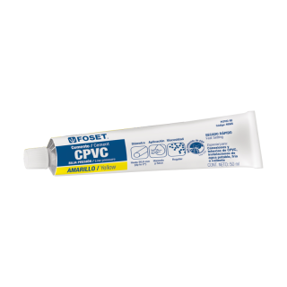 Pegamento Para Cpvc Amarillo Tubo De 50ml Foset Pcpvc-50