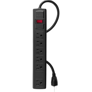 Multicontacto De 6 Entradas 16 Awg Negro Volteck Mul-6n