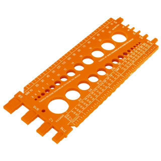 Regleta Calibradora Tuercas Y Tornillos Regla-22