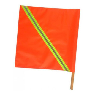 Banderin Con Naranja Fluoresc Para Senal Trafic