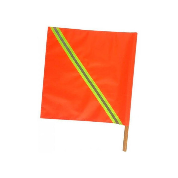 Banderin Con Naranja Fluoresc Para Senal Trafic