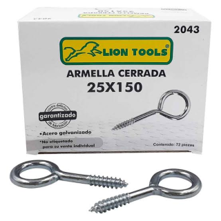 Armella Cerrada Galvanizado  25x150 (caja Con 72)