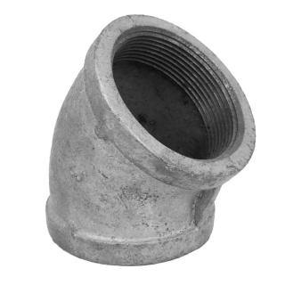 Codo Galvanizado  45 Reforzado De 4"