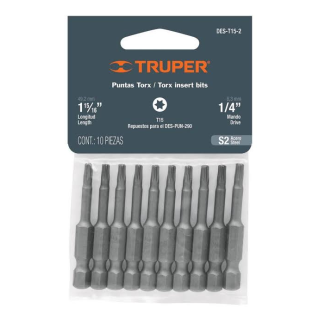 Puntas Torx T15 (10 Piezas) Repuesto Para Des-pun-290 Des-t15-2 Truper