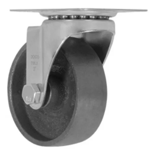 Rueda Fierro Placa Giratoria De 3" 156ch