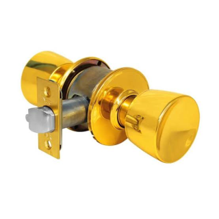 Cerradura Pomo Tul Para Entrada Laton Bril Tul-lb-epb