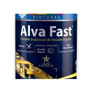 Esmalte Industrial Anticorrosivo Alvafast Secado Rapido Negro