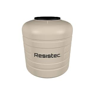 Tinaco Resistec Beige De 1100lts Con Tapa, Valvula De Llenado Y Flotador (500499)