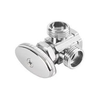 Llave Angular De 1/2" Doble Salida Foset Ang-12 (47478)