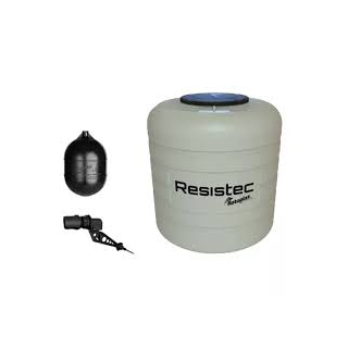 Tinaco Resistec Beige De 800lts Con Tapa, Valvula De Llenado Y Flotador (500498)
