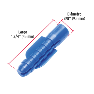 Bolsa Con 20 Taquetes Plasticos De 3/8" Fiero Taq-3/8pa (40748)