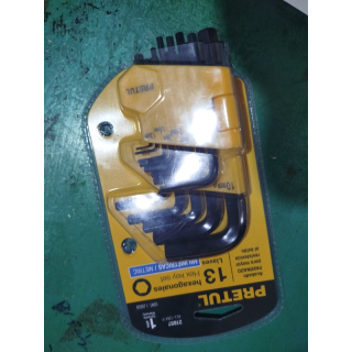 Juego 13 Llaves Allen Mm Punta Hex Con Organizador, Pretul