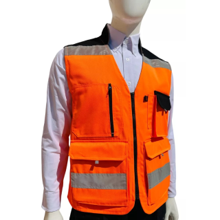 Chaleco Sr-1031ancrmd Rescatista Gab Anaranjado Med