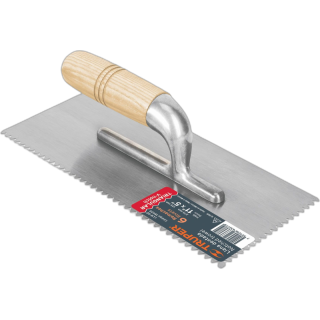 Llana Diente Triangular Mango Madera Llm-6d