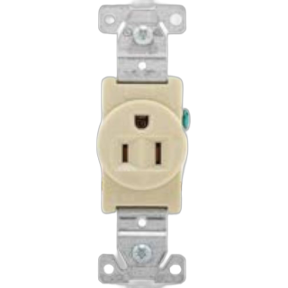 Contacto Sencillo Aterrizado Marfil 817v-box