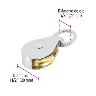 Garrucha Para Noria 1-1/2" Fiero Gano-1-1/2'