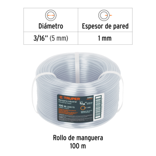 Manguera Industrial 3/16 Truper Man-3/16i (metro)