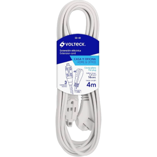 Extension Domestica Blanca  4mts. Volteck Ed-4b