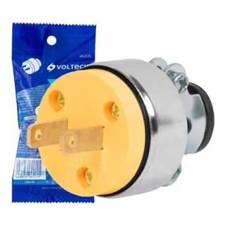 Clavija Industrial Blindada Aterrizada 2polos+tierra Volteck Cli-a