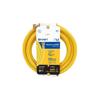 Manguera Flexible Para Gas Pvc De 5mt X 3/8 Mga-50