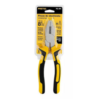 Pinza Electricista De 8" Cabeza Cuadrada Comfort Grip Pretul 218-px