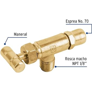 Valvula Horizontal Para Gas Lp Foset Vgh-555