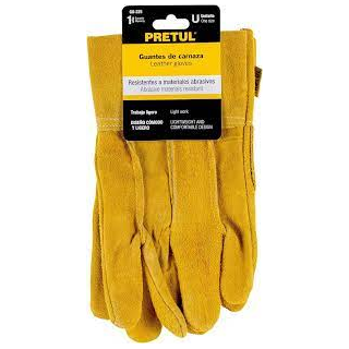 Guantes De Carnaza Cortos Pretul Gu-225